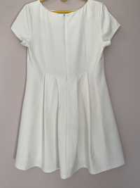 Biała sukienka Nor-bi rozm.40 plisowany tył