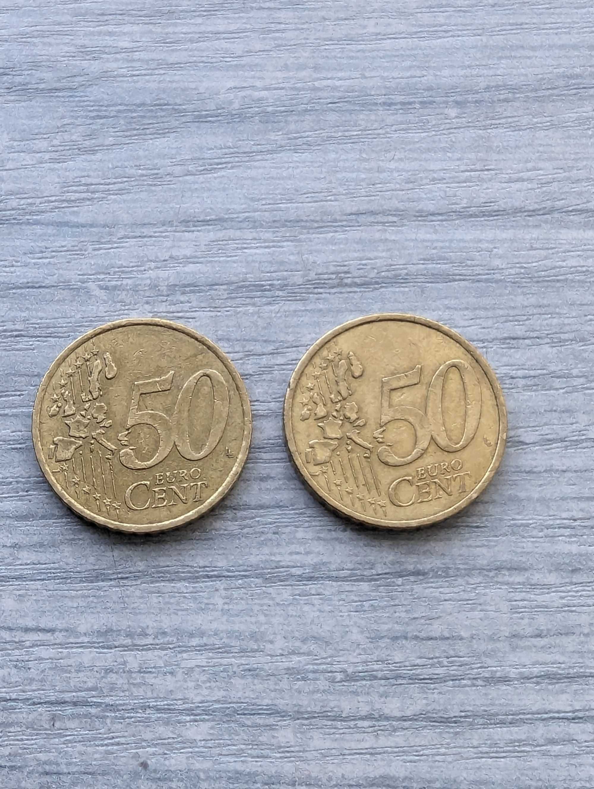 2x 50 eurocent 1999 Francja