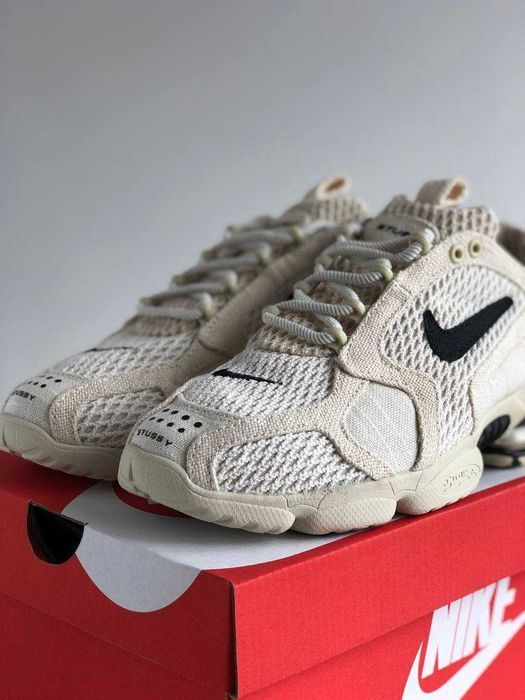 Кроссовки Nike Stussy x Nike Air Zoom Spiridon Cage 2 Fossil. 40-45