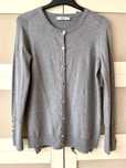 Zara rozpinany sweter szary L