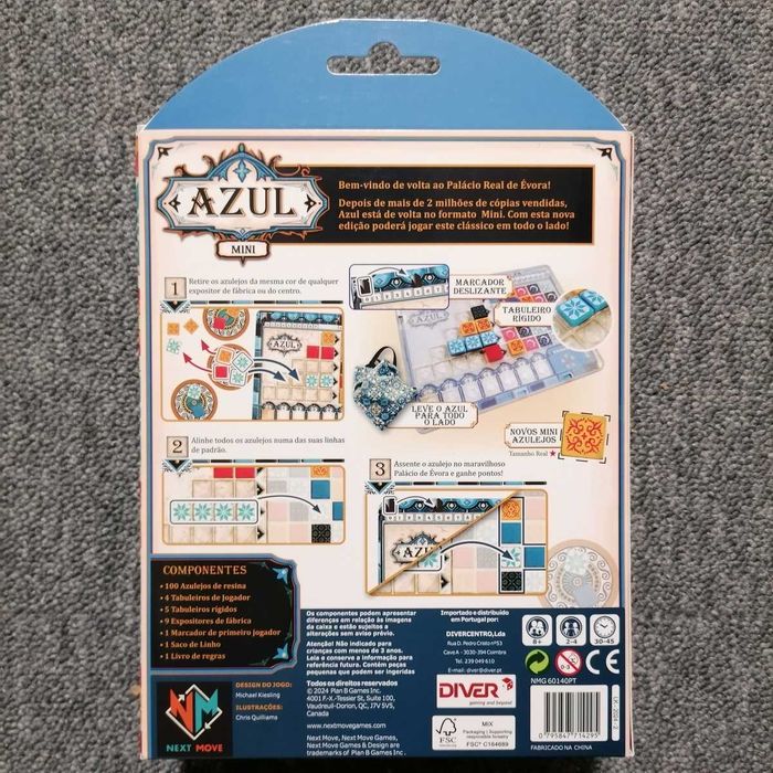 Azul Mini - jogo de tabuleiro