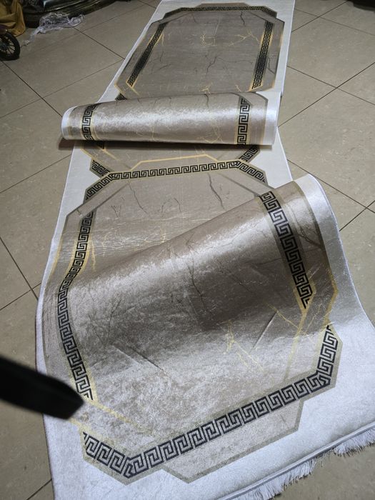 dywan chodnik 300x80 turecki,antyposlizg, ORNAMENT bez+ZŁOTO wyprzedaz