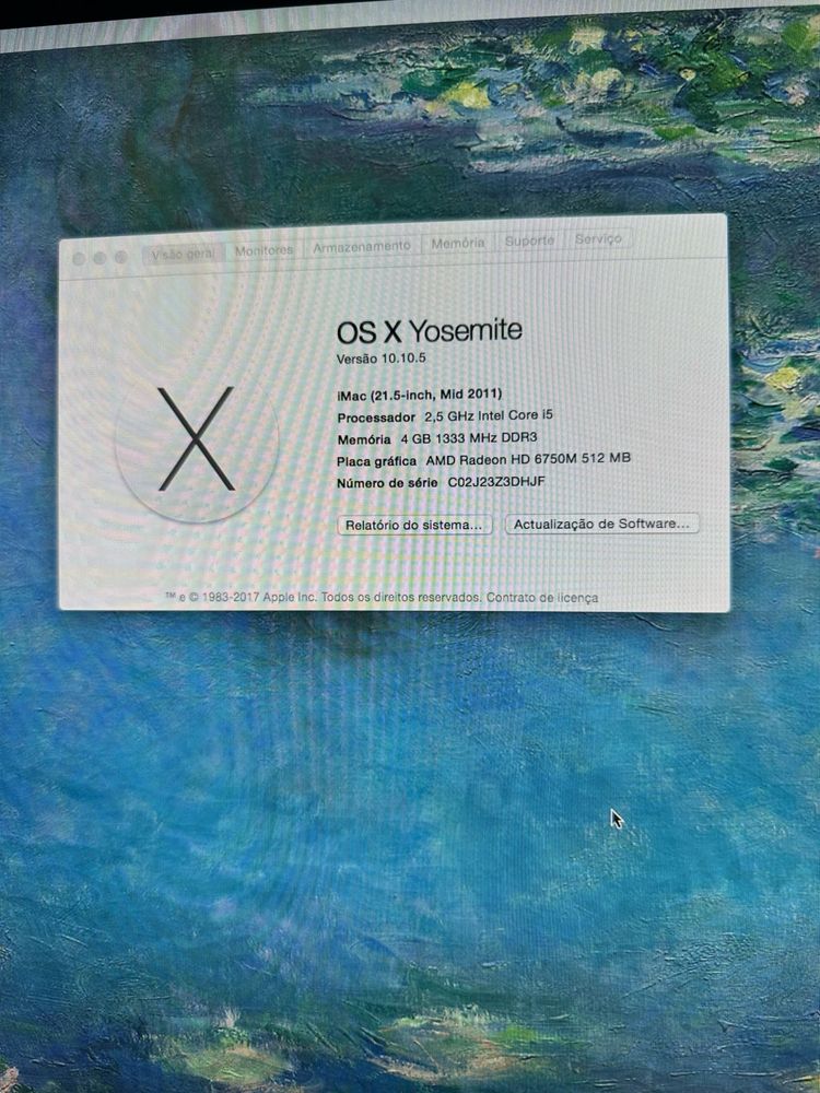 Imac 21.5 inch, 2011