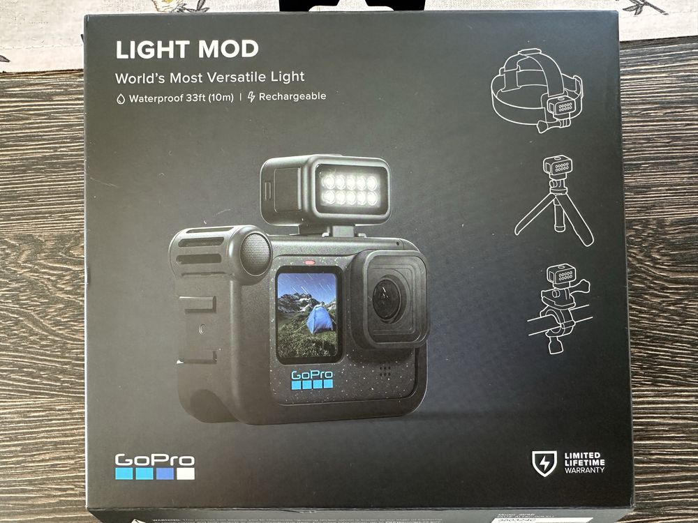 Latarka do gopro light mod