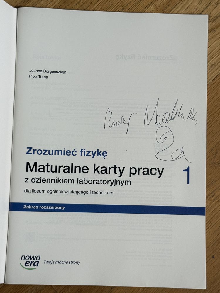 Zrozumieć fizykę - Maturalne karty pracy 1
