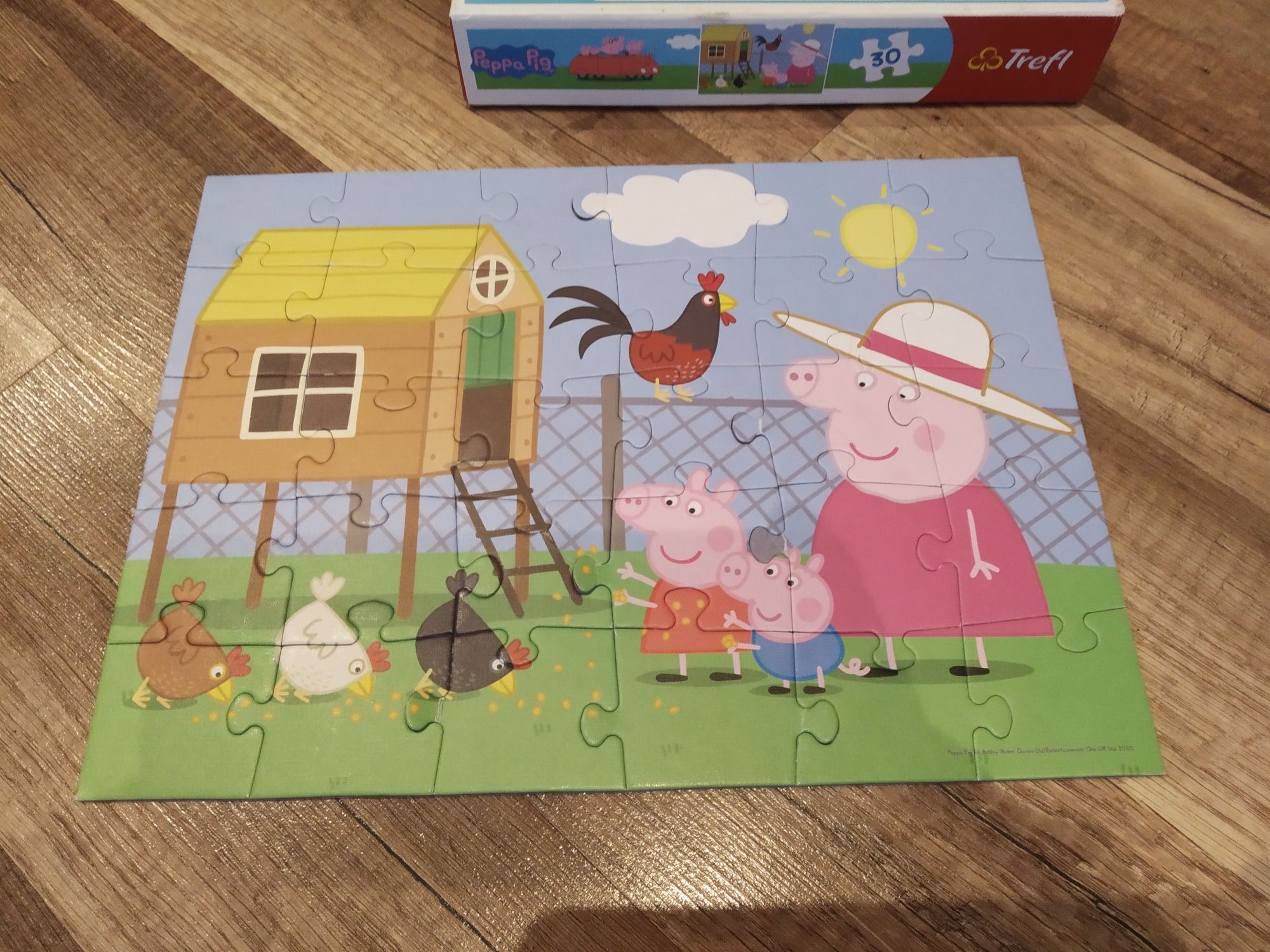 Puzzle Peppa Pigl+ basen+lekarz,dla dzieci, kreatywność