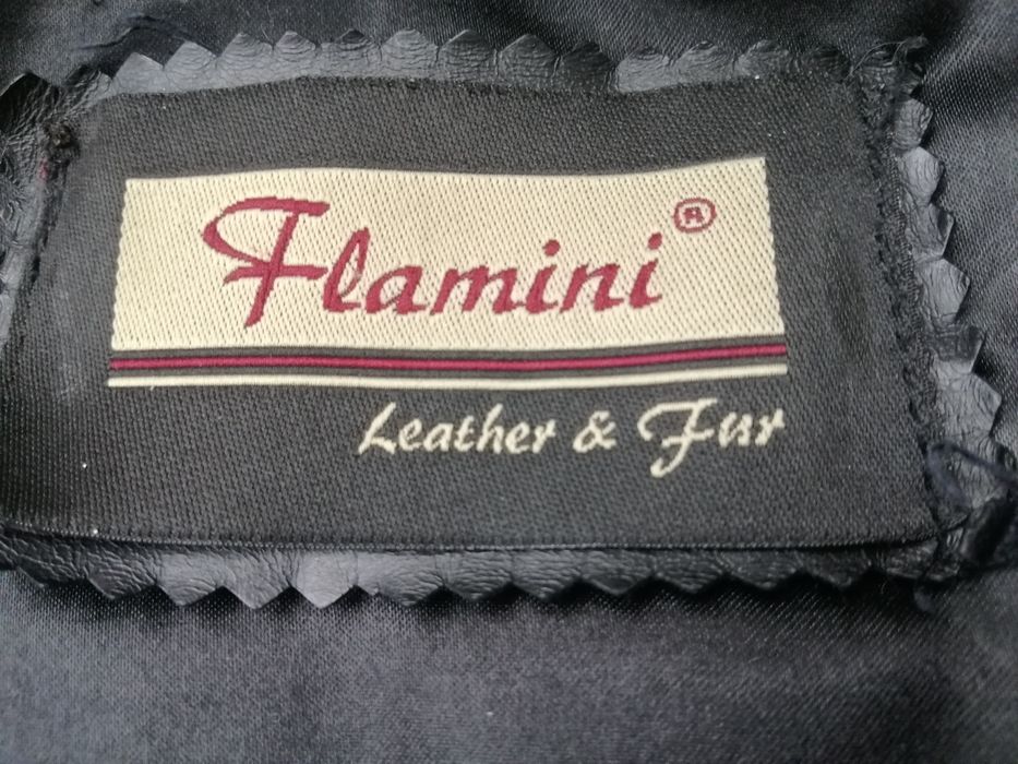 Тренч куртка Flamini натуральна шкіра і хутро