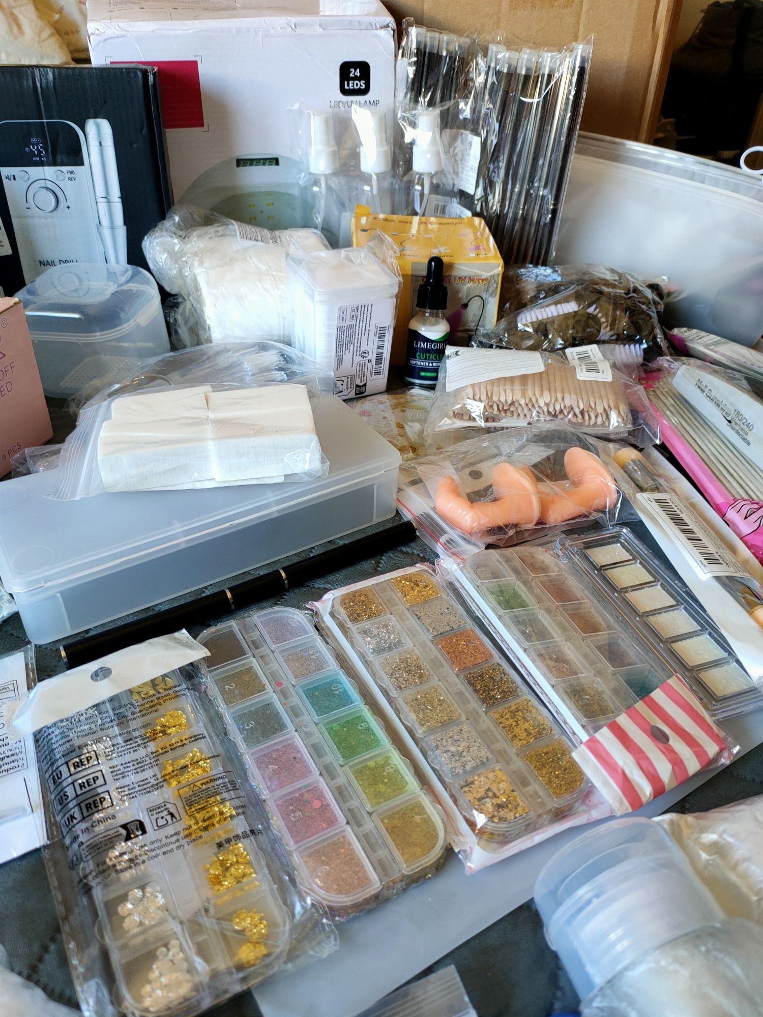 Kit Completo para Unhas em gel – NOVO, Nunca Usado!