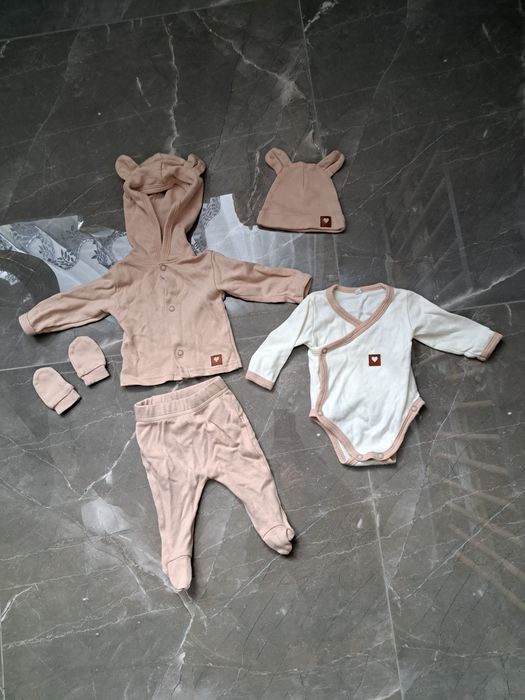 Zestaw Zyzio&Zuzia rozmiar 56 idealny na wyjście ze szpitala