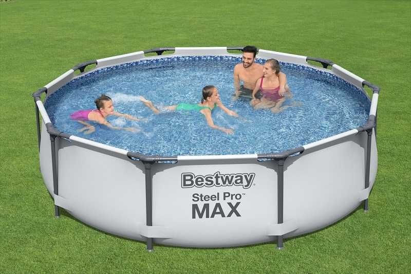 Basen Stelażowy 305 x 76 cm BESTWAY 56408  Steel Pro Max model 2025