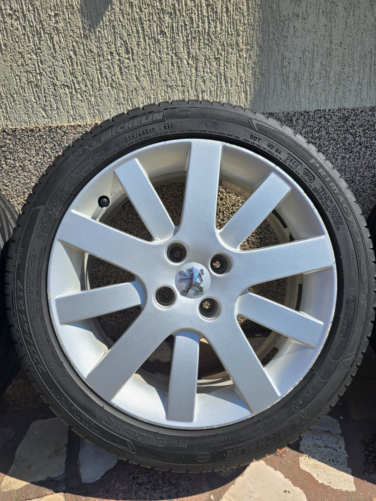 Alufelgi 4x108 R 17  Peugeot Citroën + opony w dobrym stanie