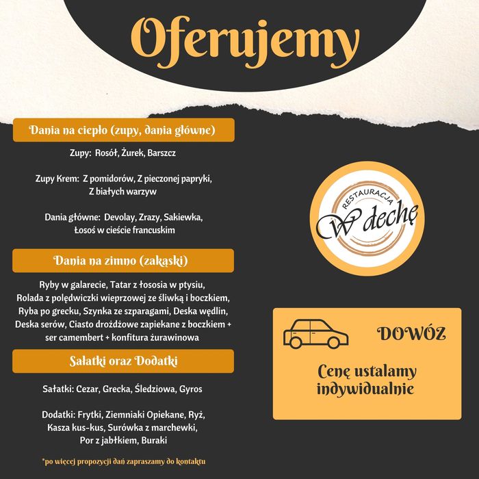 Kucharz na wynajem | Catering | Imprezy okolicznościowe | Finger Foods