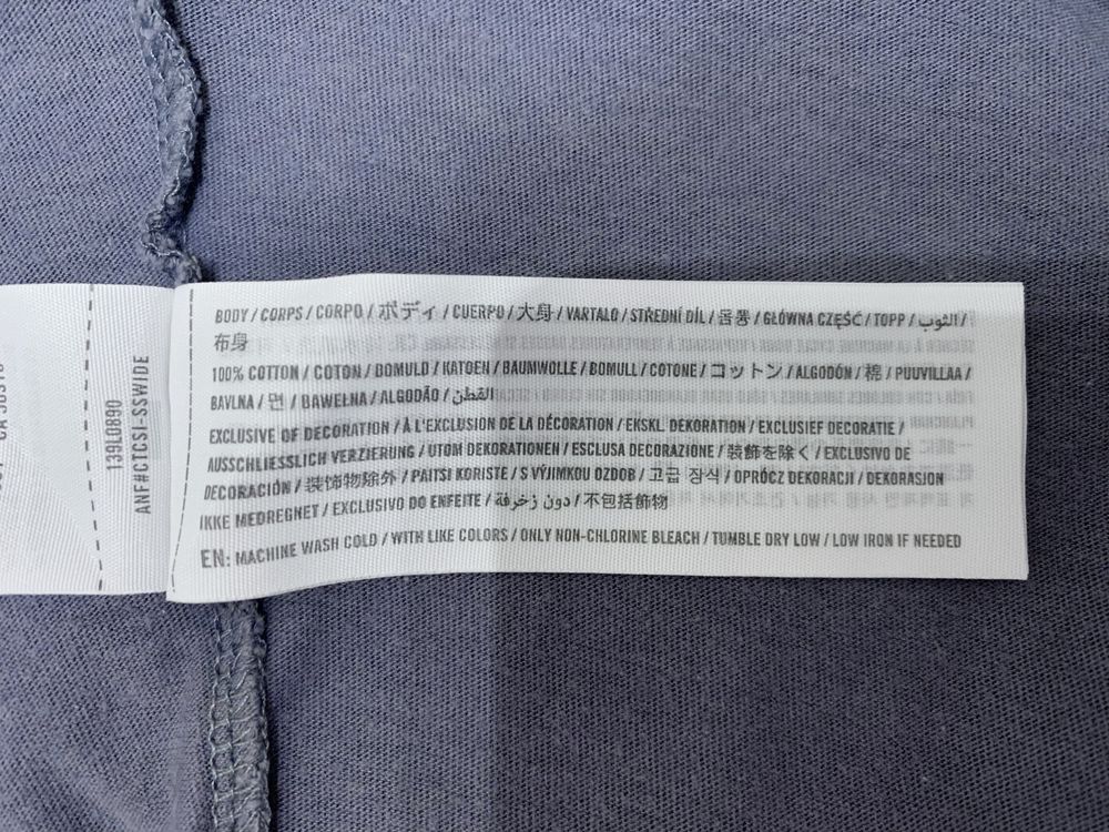 T-shirt granatowy 100% bawełna Abercrombie & Fitch