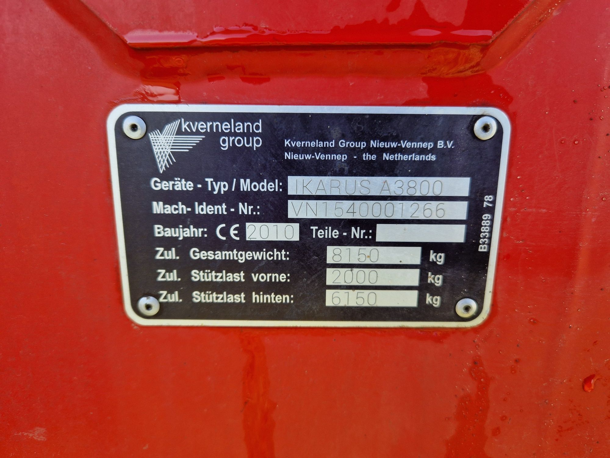 RAU Ikarus A38 ( Kverneland) 24m GPS