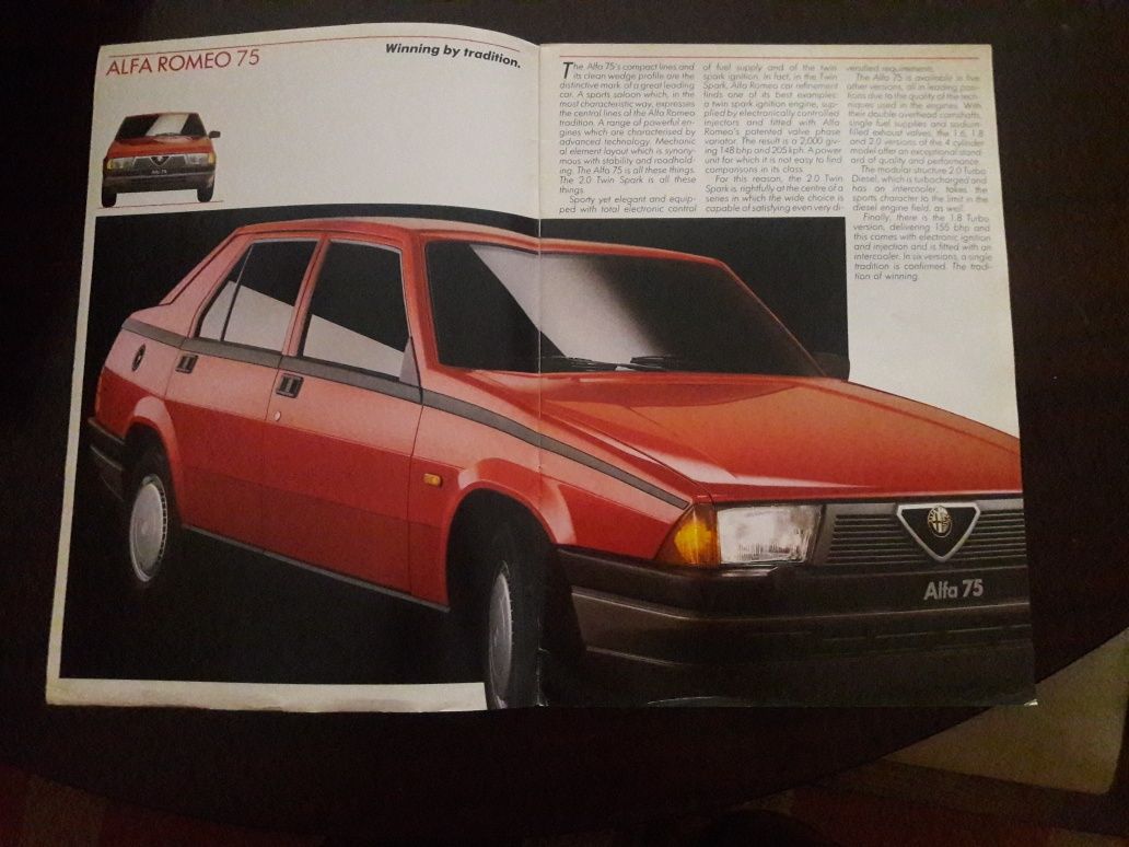 Catálogo Alfa Romeo 75