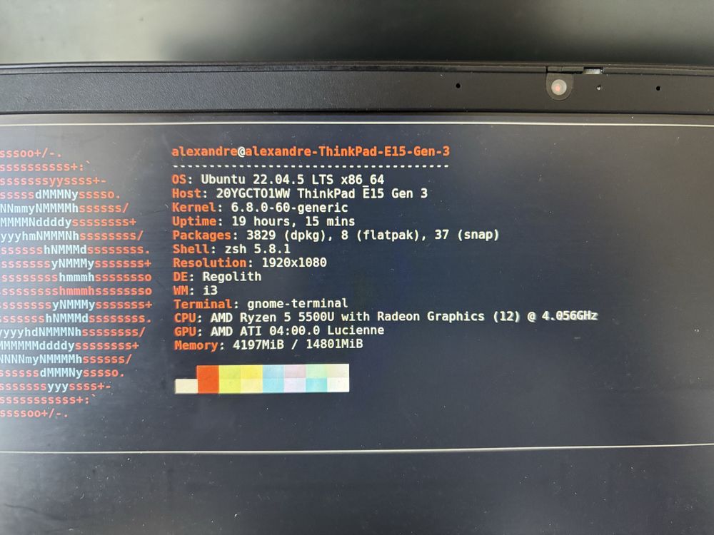 Portátil Lenovo Thinkpas E15 Gen3 1TB AMD Ryzen 5 16GB
