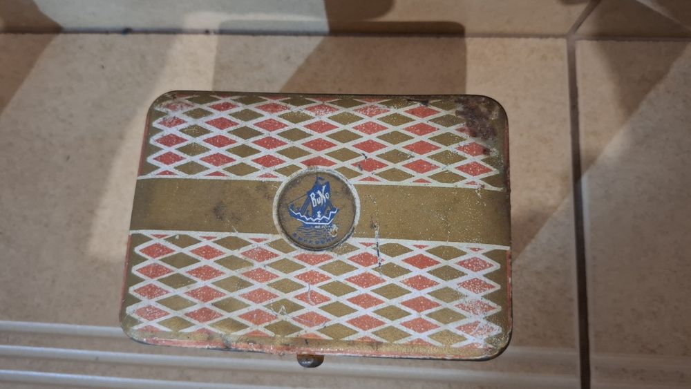 Puszka po herbacie przedwojenna Wysocki wp