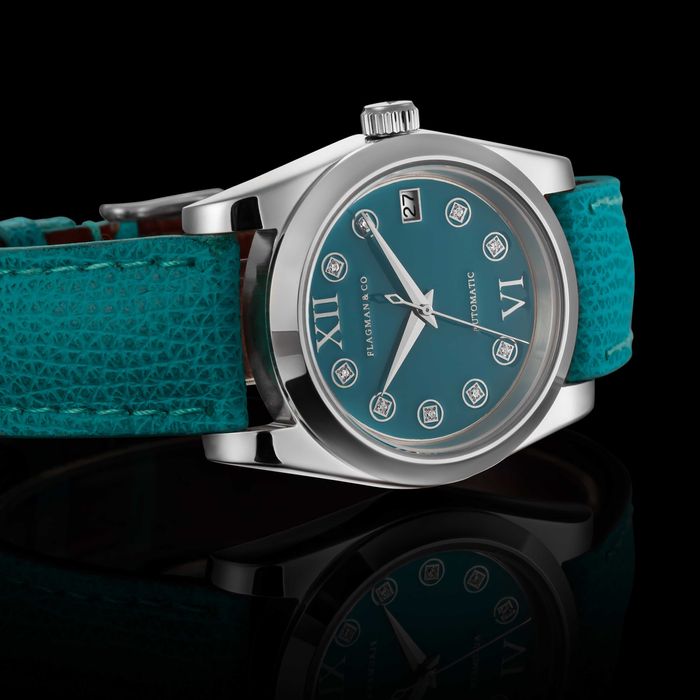 Часы женские с автоподзаводом Наручные часы с камнями коктейльные