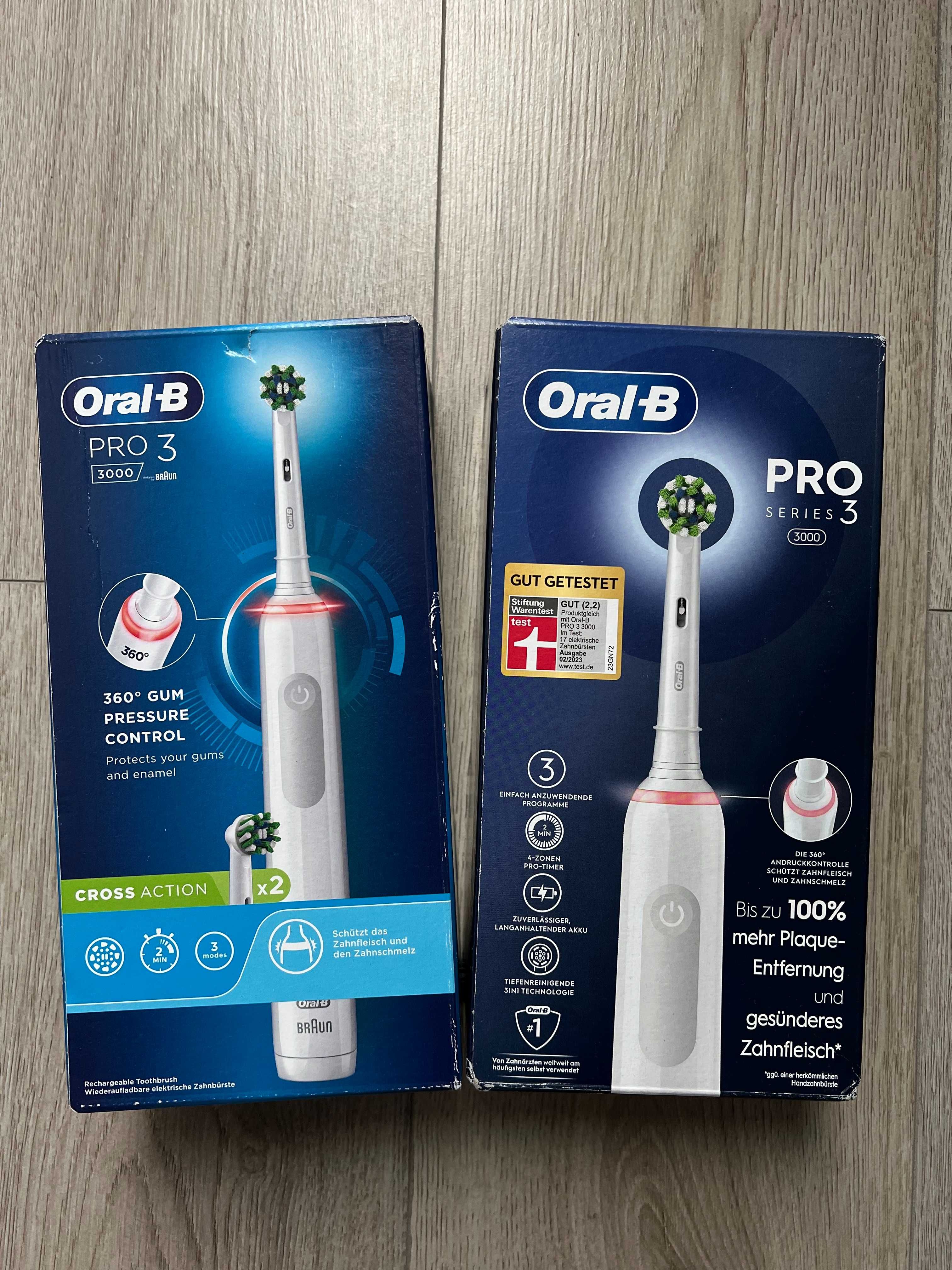 Зубна щітка Braun Oral-B Pro 3000 (+1 насадка в подарунок)