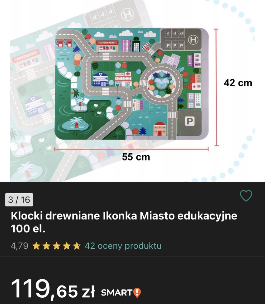 Klocki drewniane miasto sorter wiaderko