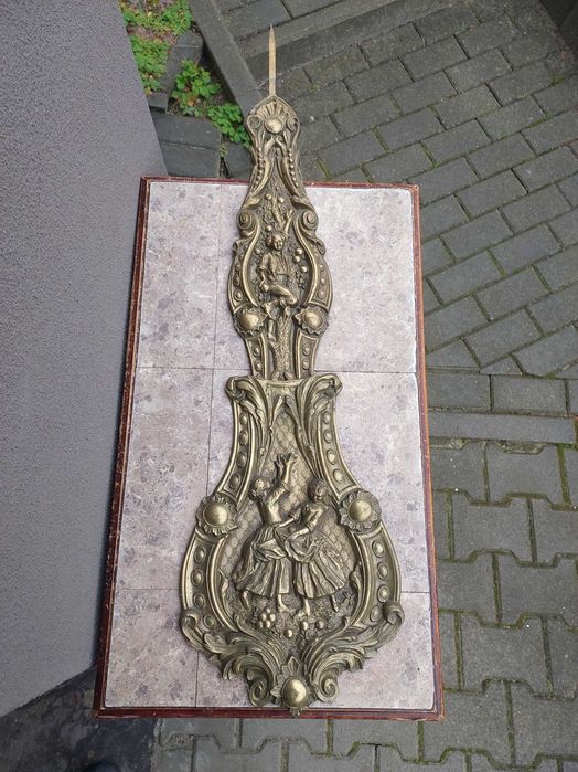39 Wahadło zdobione zegara comtoise francuz 30cm dł 91-115cm