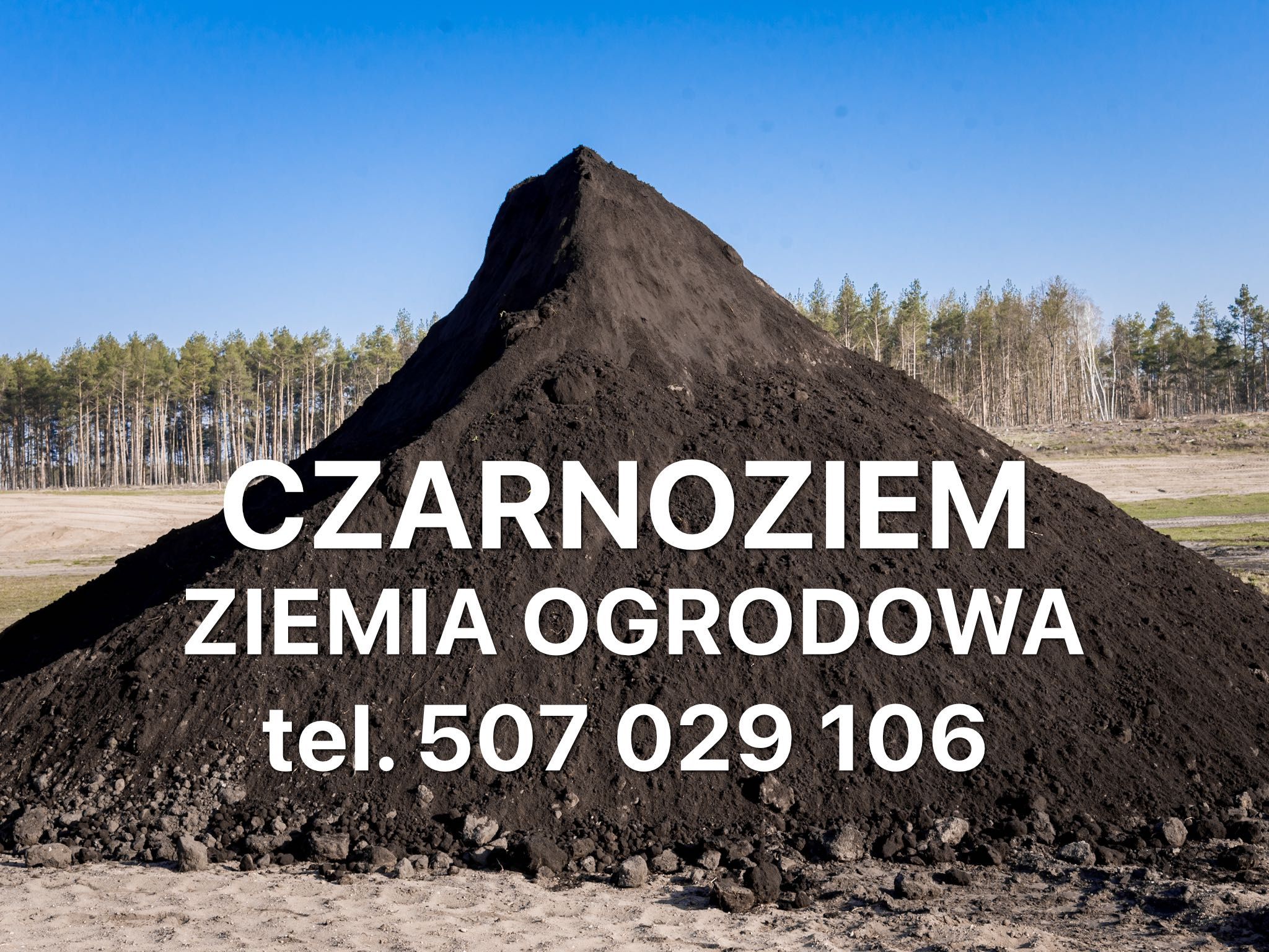 CZARNOZIEM, ZIEMIA OGRODOWA. Własna produkcja i transport!