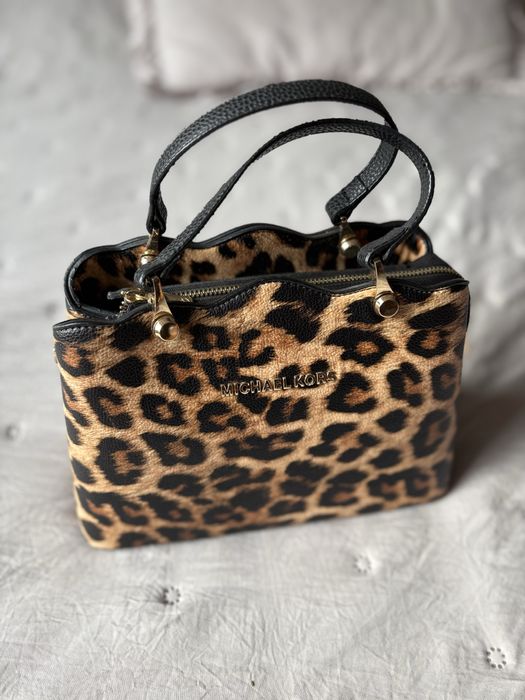 Torebka kuferek Michael Kors MK panterka leopard