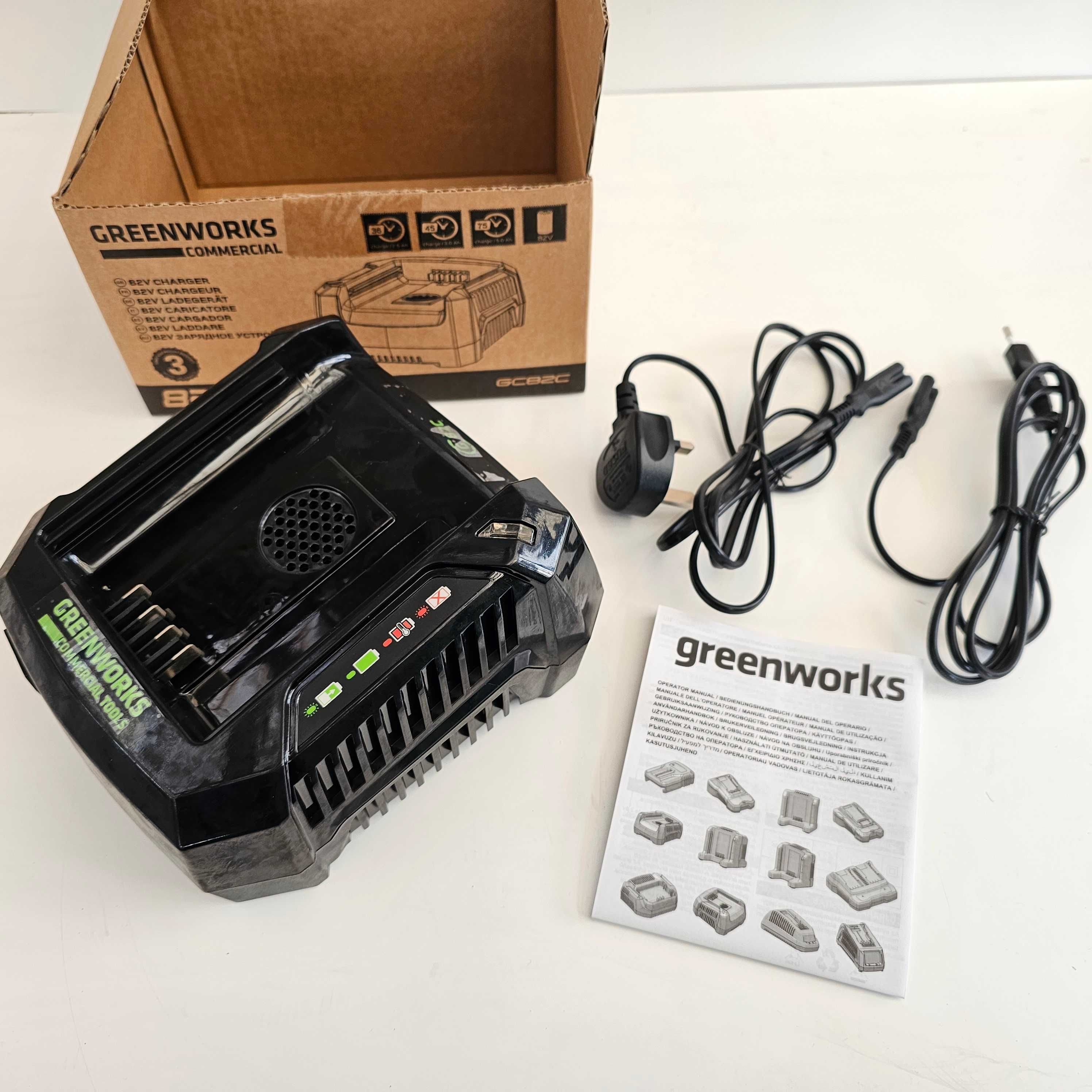 Greenworks 82V, Podkaszarka, dmuchawa, akumulator 2.5Ah, ładowarka