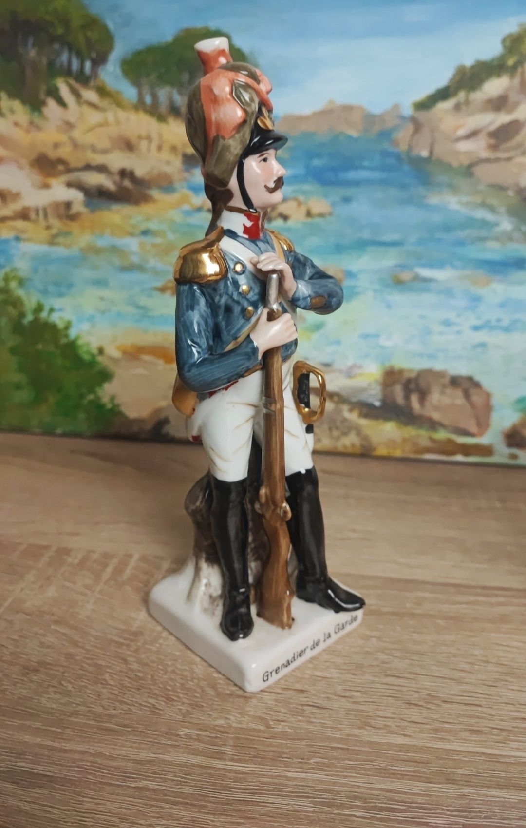 Porcelanowa figura Grenadier de La Garda Armia Napoleona i soldat