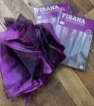 Firana fioletowa z organdyny 4 szt