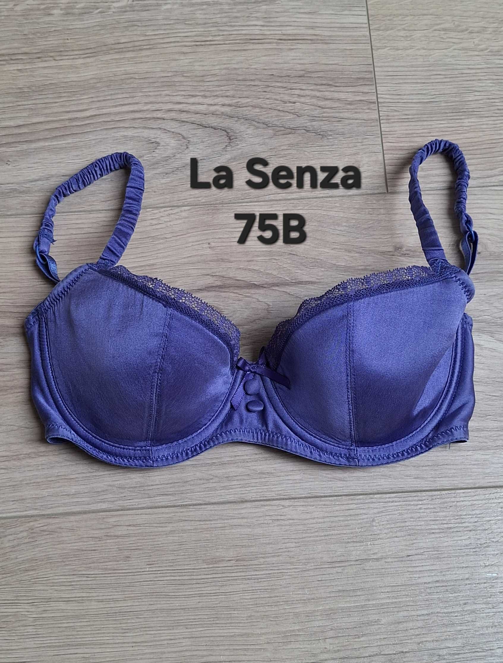 Stanik fioletowy satynowy La Senza r. 75B