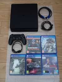 PS4 PlayStation 4, comando Sony dualshock 4 V2, 5 jogos