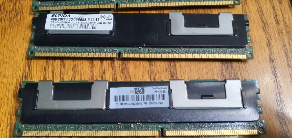 Pamięć ram 3x4gb hp