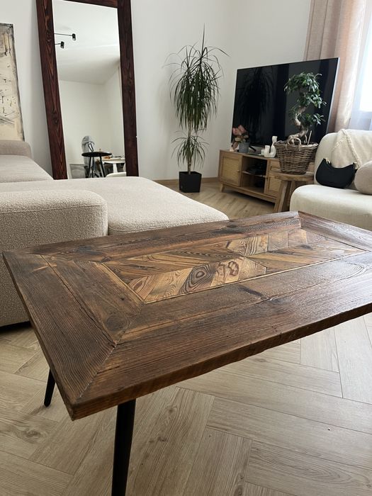 Stolik kawowy stare deski mebel z hostorią stolik do salonu