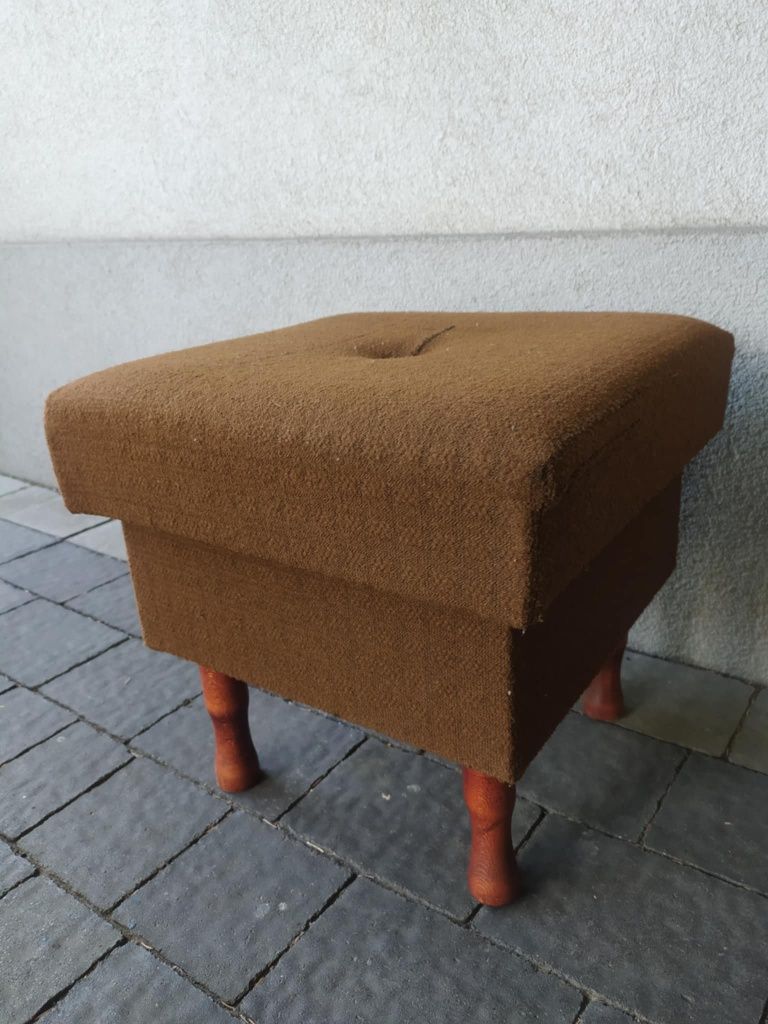 Podnóżek, puf,taboret prl