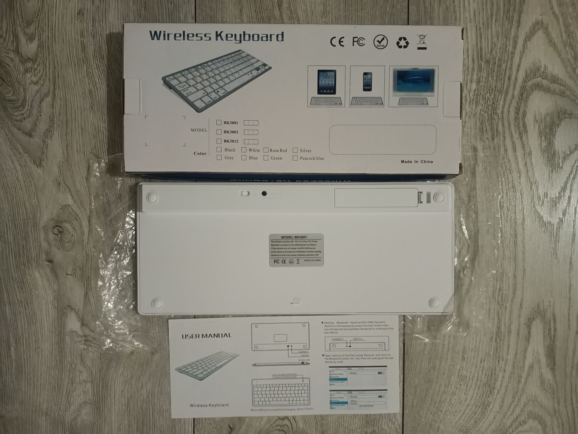 Klawiatura Bezprzewodowa Bluetooth iPad iMac PS