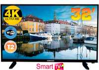 Телевизор Samsung 4K 32'' Smart TV,T2,настроен! Самсунг смарт32 LED