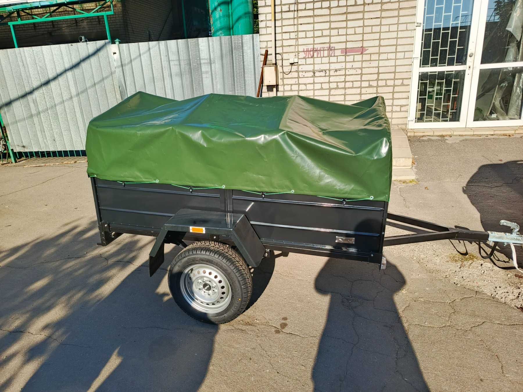 Прицеп легковой двух метровый с высоким бортом 450 и Люкс тентом Акция