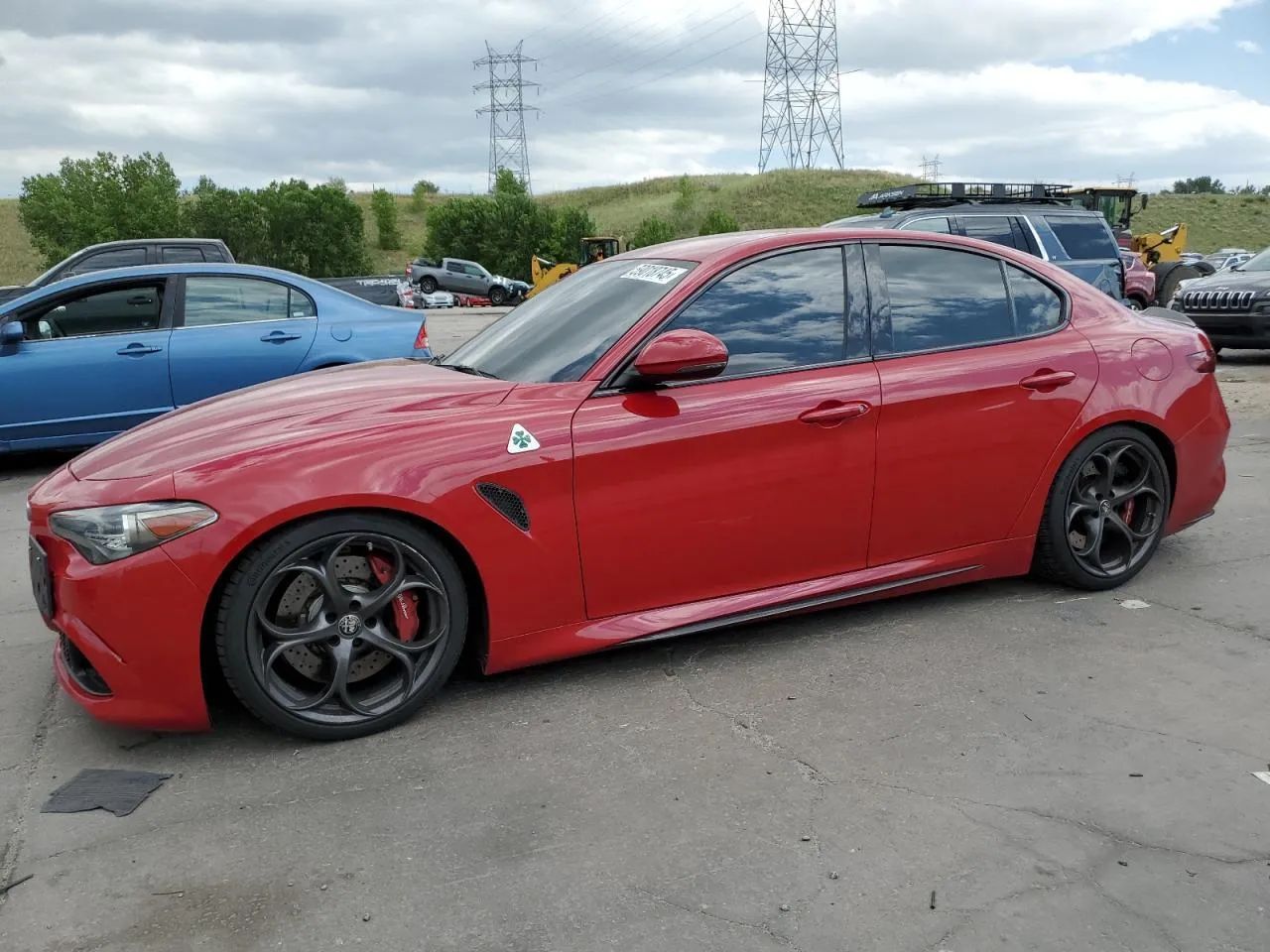 Alfa Romeo Giulia 2.9 V6 510 KM, Quadrifoglio, piękna kolorystyka, przedstawiciel IAA!