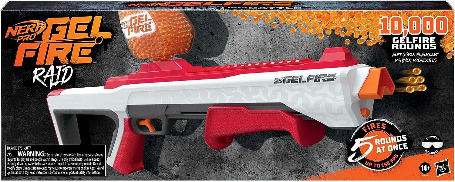 Дробовик Нерф на Орбизах Nerf Pro Gelfire Raid Blaster F7634