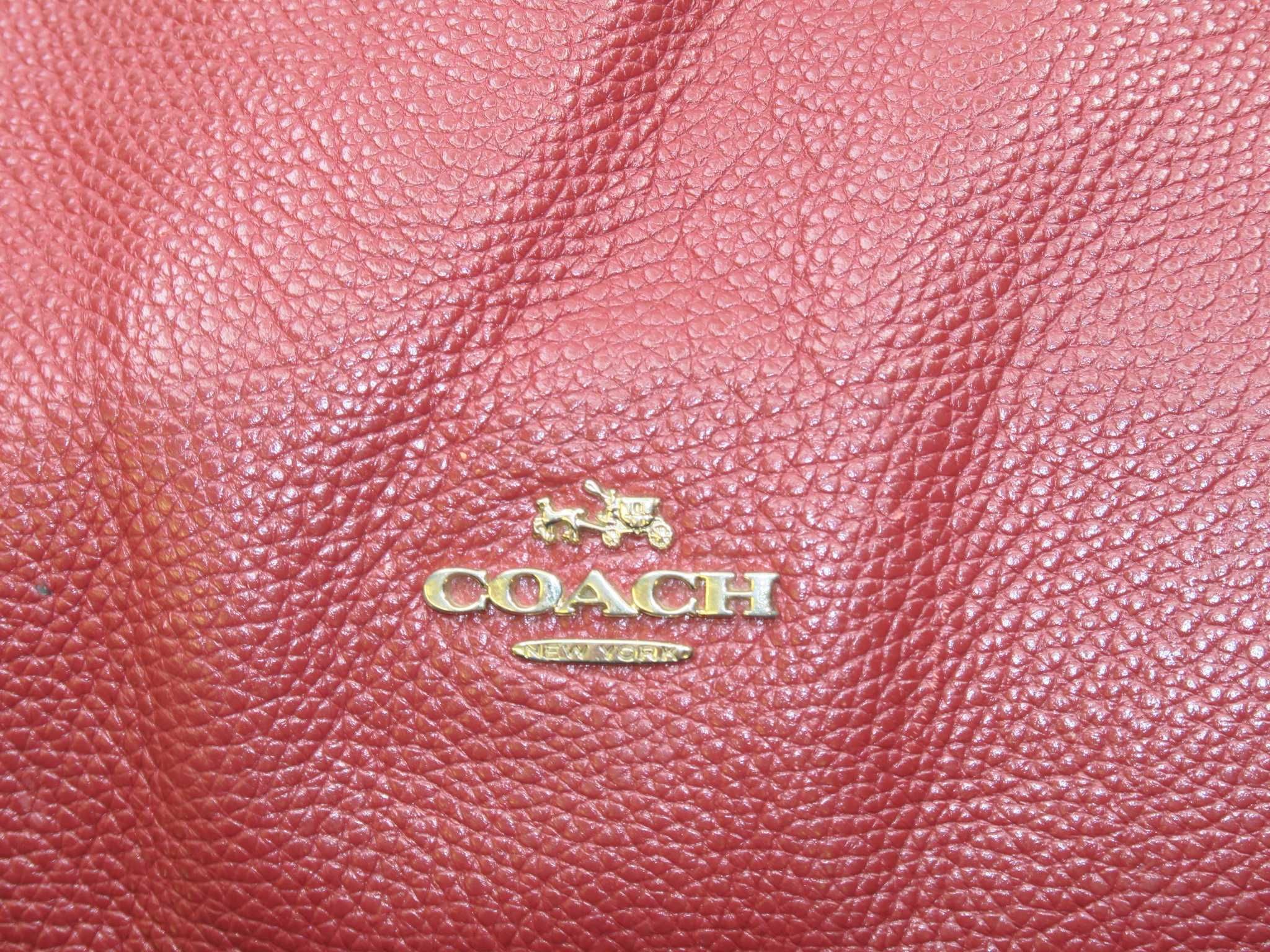 Coach torebka skórzana z długim paskiem