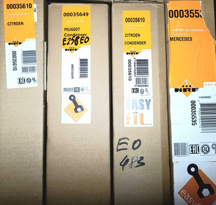 Chłodnica Klimatyzacji Nissens 94665 AUDI A4 B6 1.8 1.9 2.0 2.5 3.0