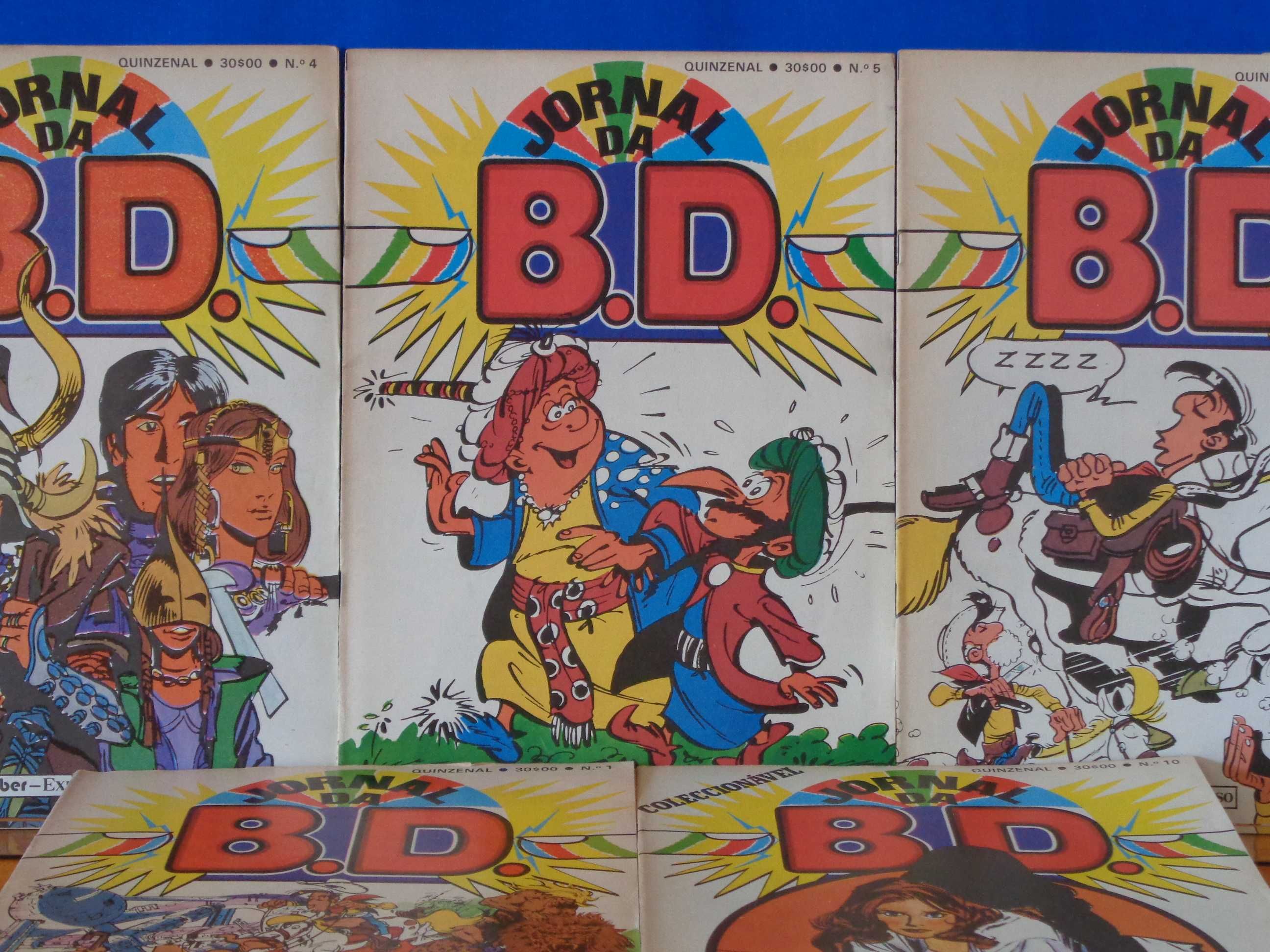 Pack com 9 dos primeiros 10 livros do "Jornal da BD". Portes inclusos.
