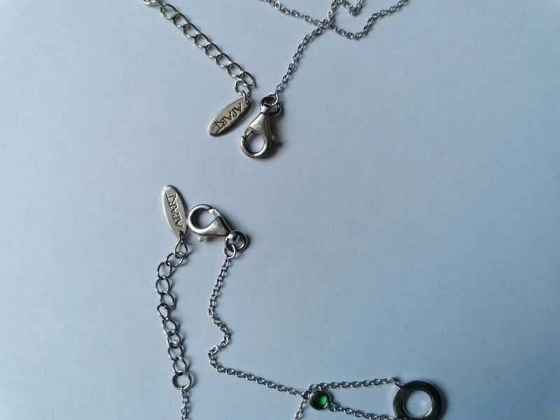 Apart Komplet bransoletka naszyjnik srebro koło spinel simple