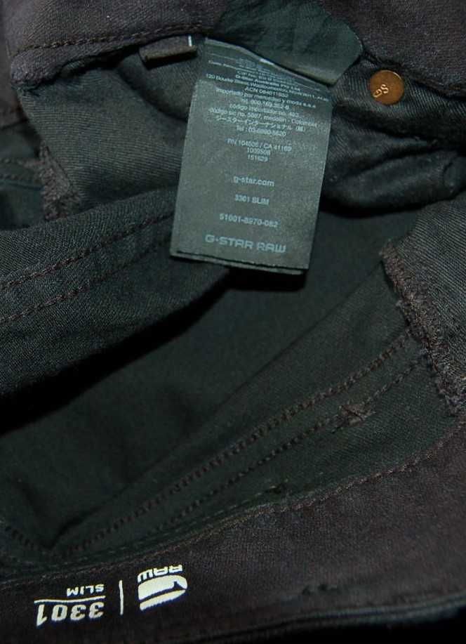 G-STAR 3301 W34 L 32/34 PAS 92 jeansy męskie slim z elastanem jak nowe