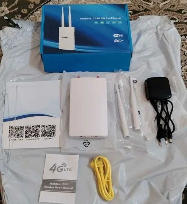 4G Мощный уличный SIM Роутер LTE на WiFi модем для камеры и интернета