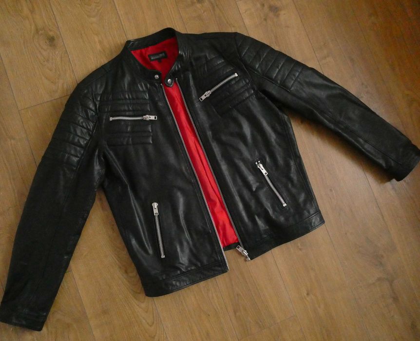 Kurtka skórzana męska ROCKANDBLUE skóra BIKER  XL/XXL