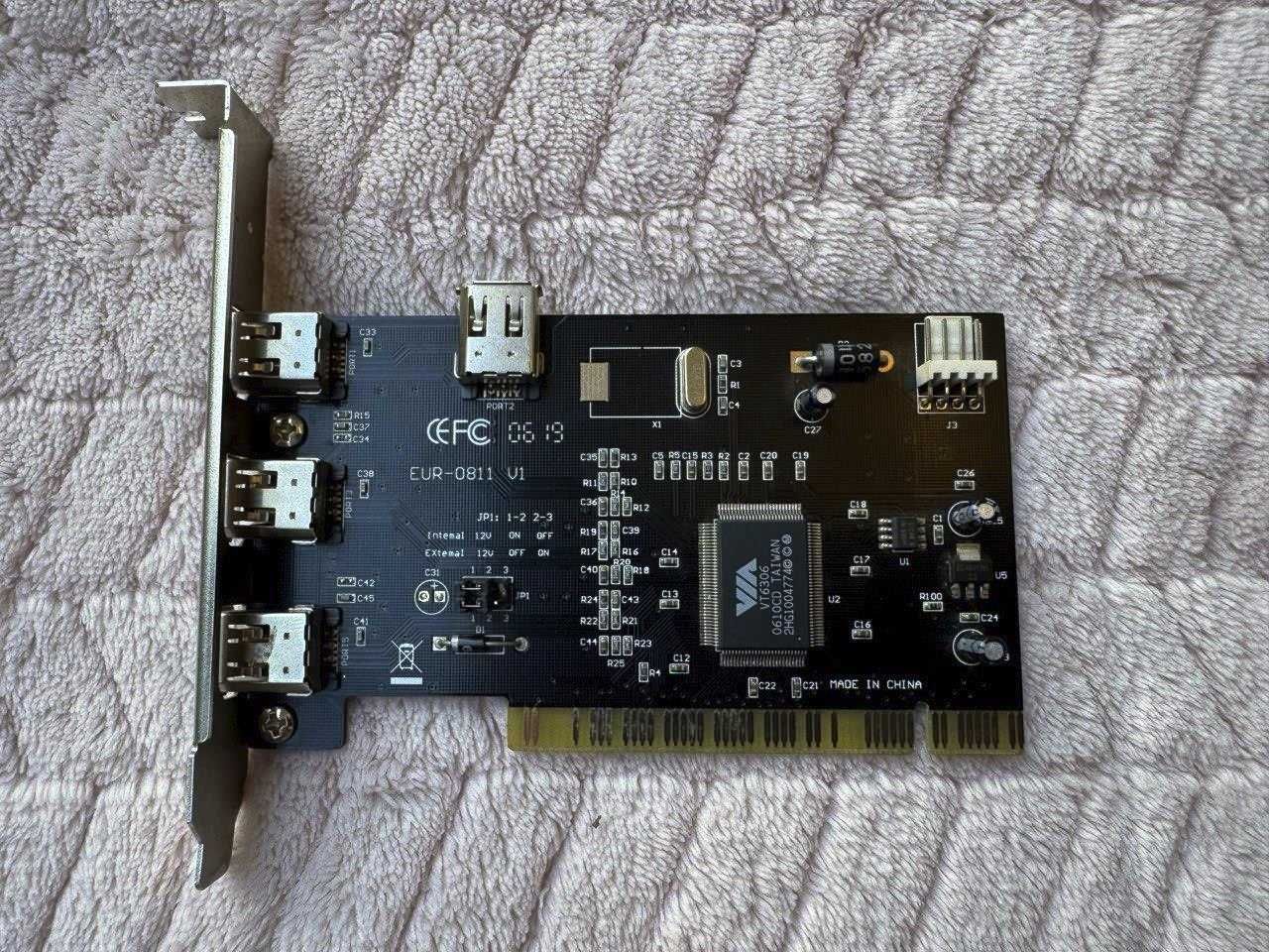 Плата Firewire IEEE 1394 EUR-0811 V1 3+1 port