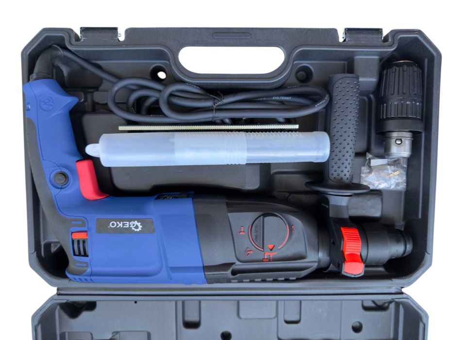 Młotowiertarka udarowa SDS 800W młot udarowy mocny + walizka wiertła