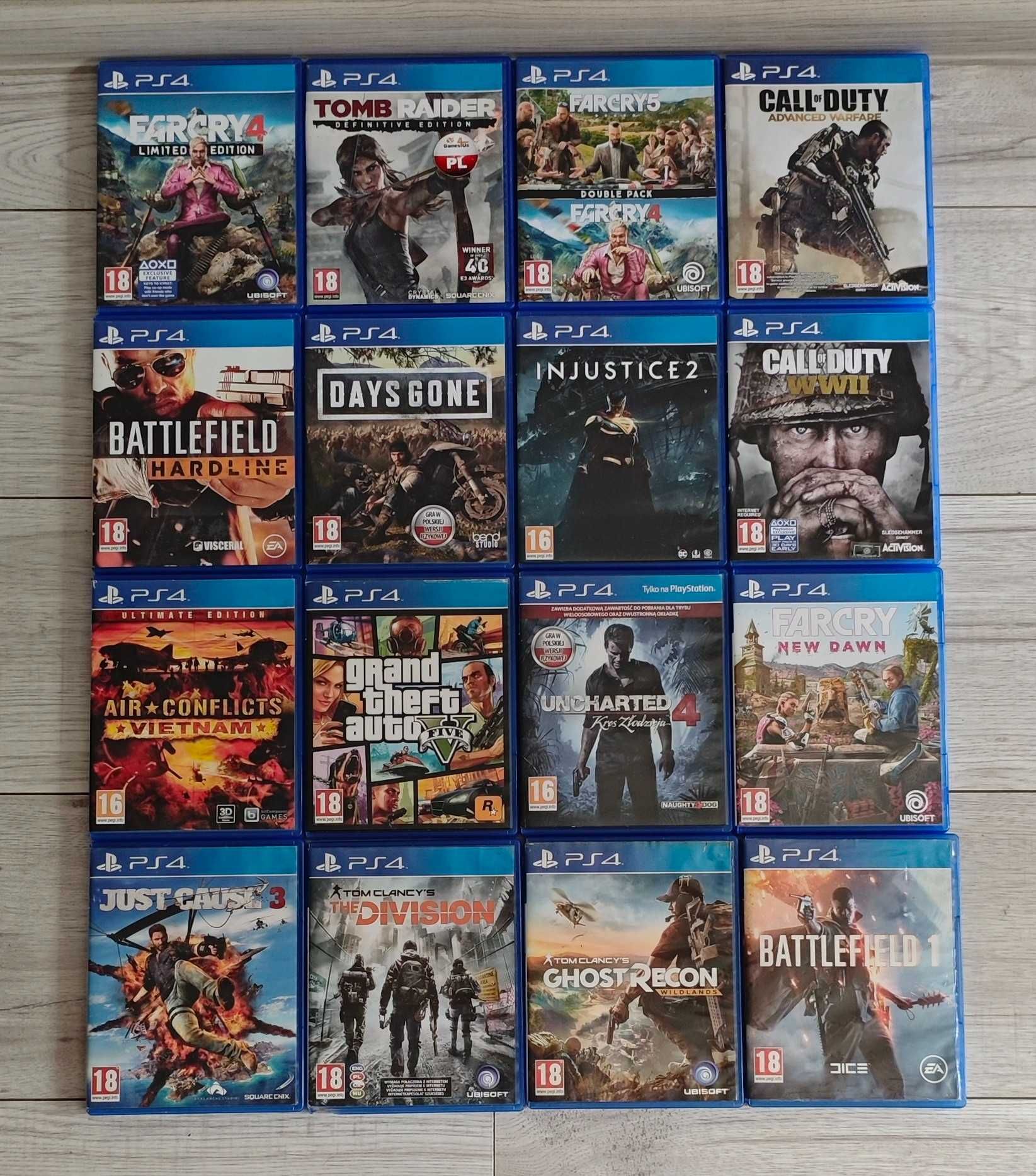 Gry Ps4 Ps5 FarCry Tomb Raider Call Of Duty NFS Uncharted Wysyłka OLX